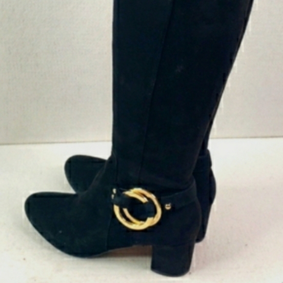 Karl Lagerfeld Paris 'Cami' Knee High Suede Boots - size 7 Women's - Picture 2 of 16